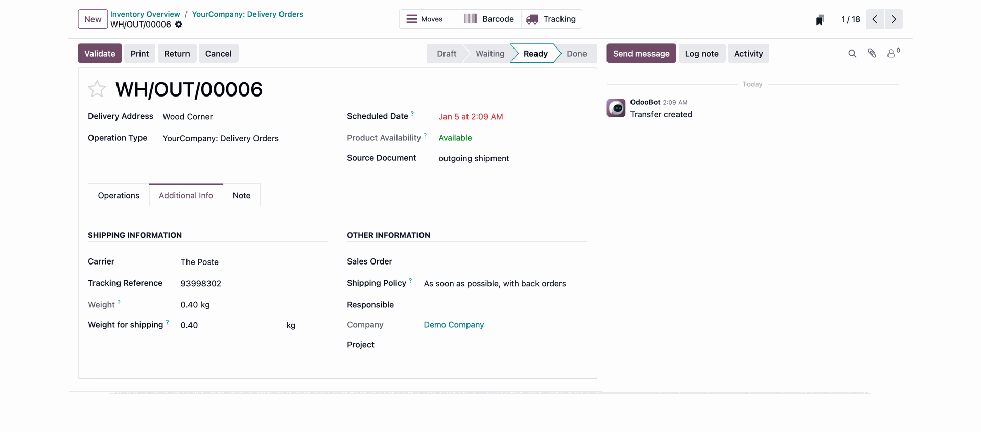 Module inventaire odoo
